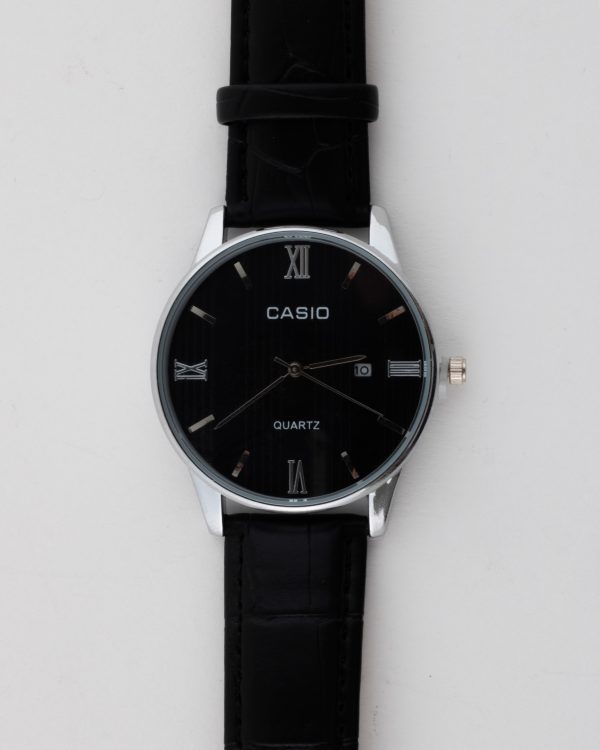 ساعت مچی مردانه چرمی مشکی مدل کاسیو _ CASIO - Image 2