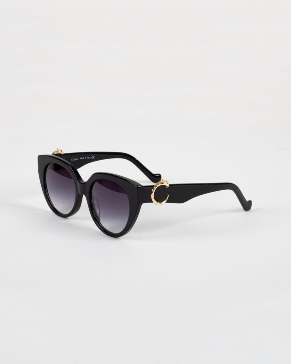 عینک آفتابی اورجینال کوالیتی کارتیر مشکی مدل 0583 Cartier - Image 5