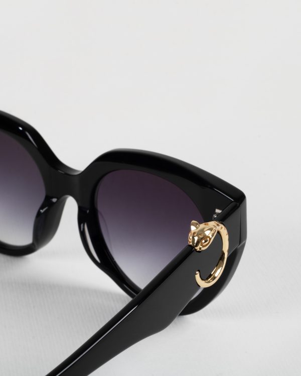 عینک آفتابی اورجینال کوالیتی کارتیر مشکی مدل 0583 Cartier - Image 6