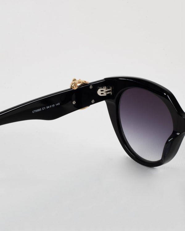 عینک آفتابی اورجینال کوالیتی کارتیر مشکی مدل 0583 Cartier - Image 8