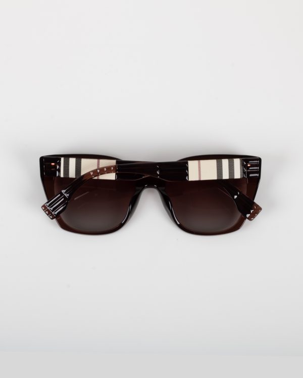 عینک آفتابی بربری قهوه ای مدل 5245 - Burberry - Image 8