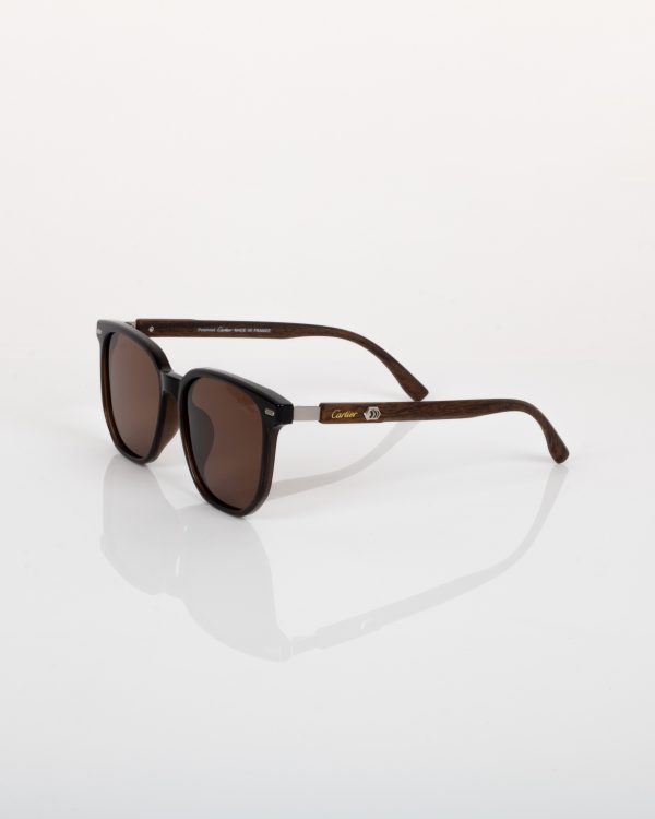 عینک آفتابی کارتیر قهوه ای مدل 2506 - Cartier - Image 5